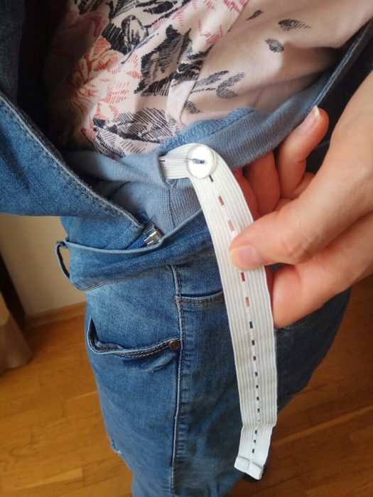 Джинсовый комбинезон для беременных