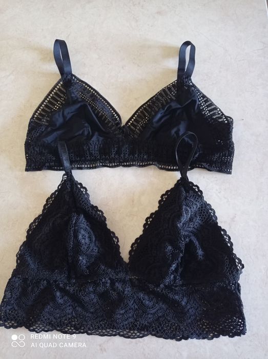 Stanik biustonosz H&M  braletka 2 sztuki koronkowy