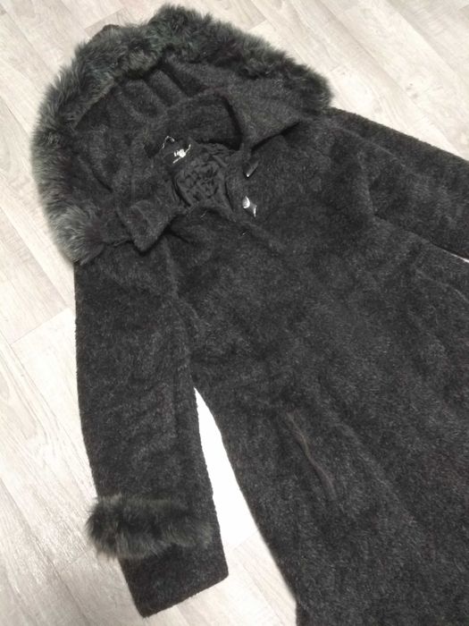 пальто мех женское