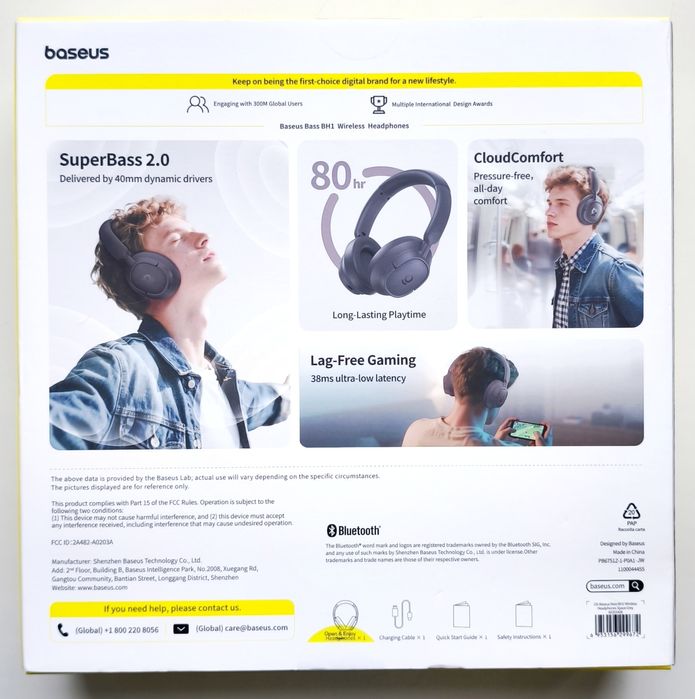 Оригінальні бездротові TWS навушники Baseus BH1