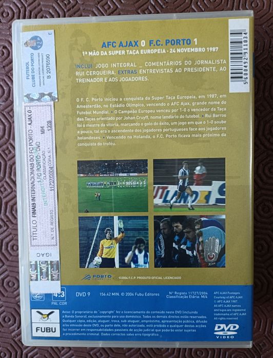 3 DVDs do Futebol Clube do Porto