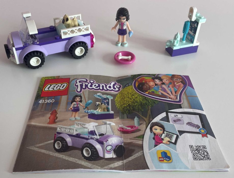 Конструктор Lego Friends (Пересувна ветклініка Емми) 41360 + Браслет Lego Dots («Цікаві звірята» (41901)