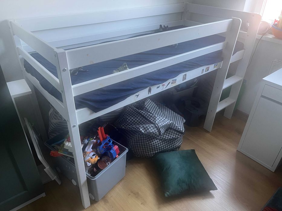 Sprzedam dziecięce łózko na antresoli Lupo 80x180 z materacem