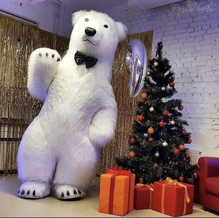 Аніматор Хепі Мішка.Білий ведмідь.Аніматори на ваше свято.Коломия