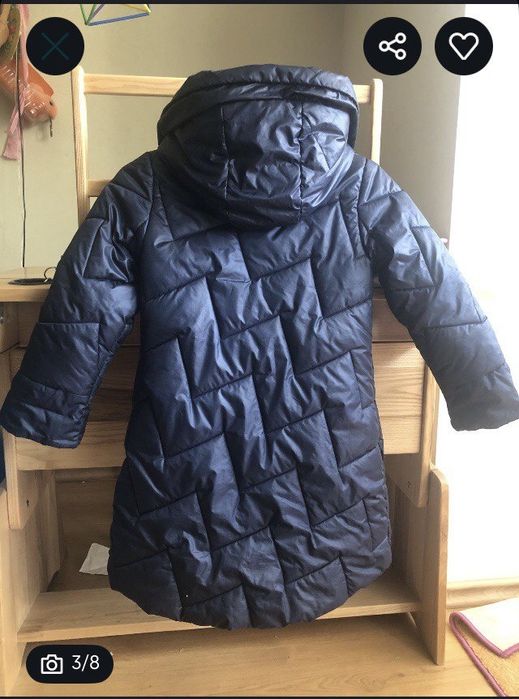 Зимнее пальтишко на 8-9 лет