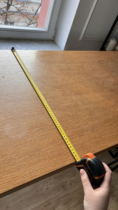 Stół barowy loft 180 cm – solidny, metalowa rama