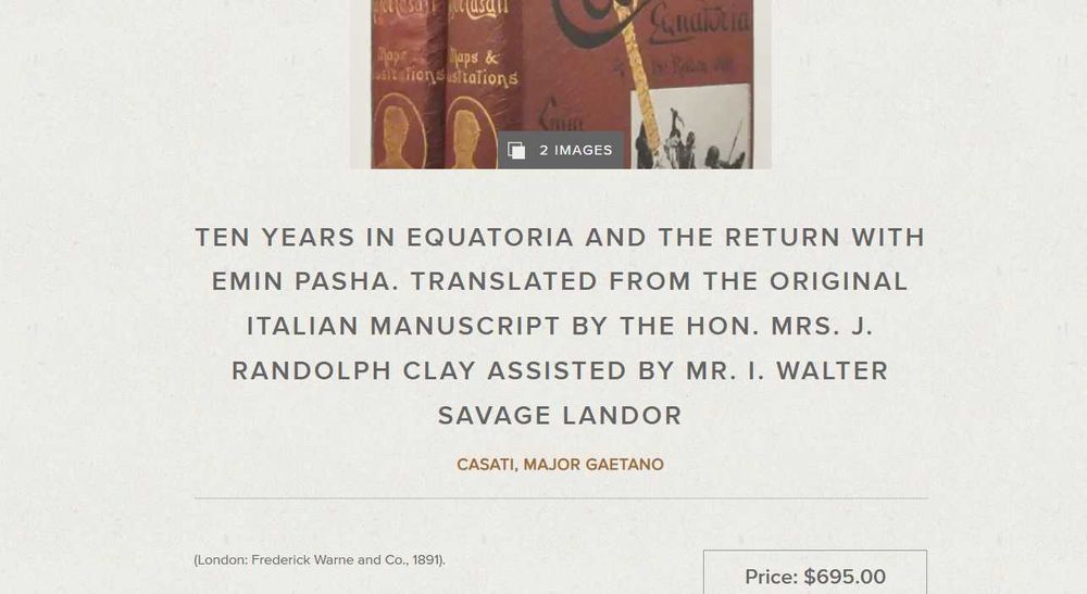 Старинные книги  Приключения майора Гаэтано Казати. 1891 год