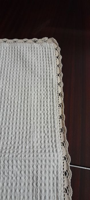 Toalha de mesa rectangular em algodao