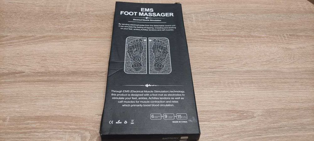 Электрический мини массажный коврик для ног EMS Foot Massager