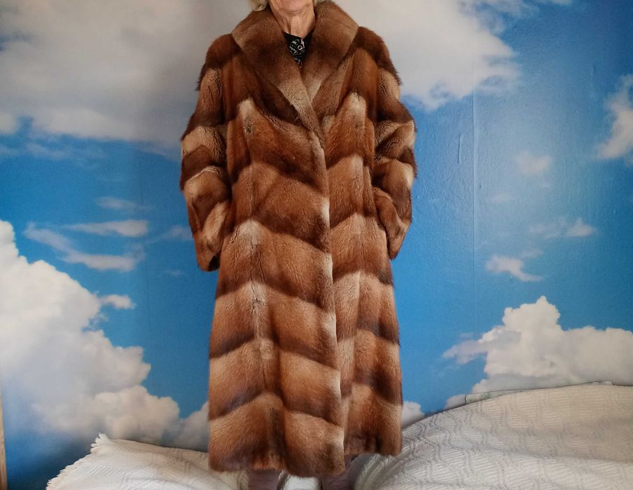 Długie futro, naturalne