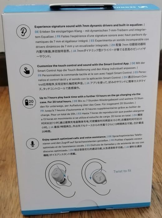 Auriculares Bluetooth Sennheiser CX400- novo, 3 anos de garantia