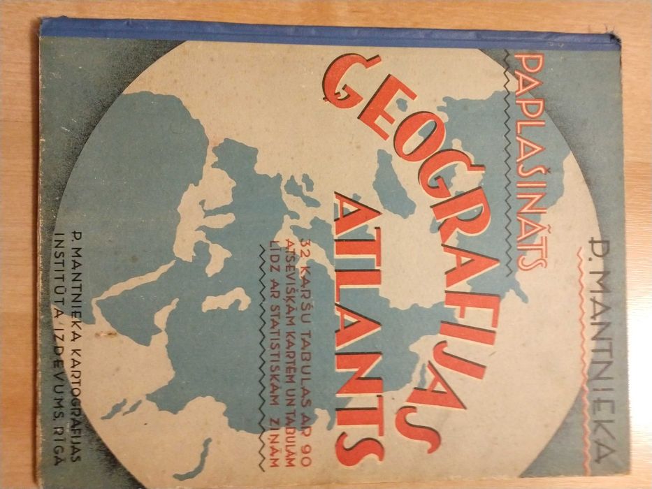 Przedwojenny Atlas geograficzny wydany w Rydze 1939 r