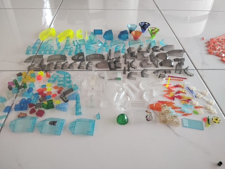 LEGO peças original cor transparente