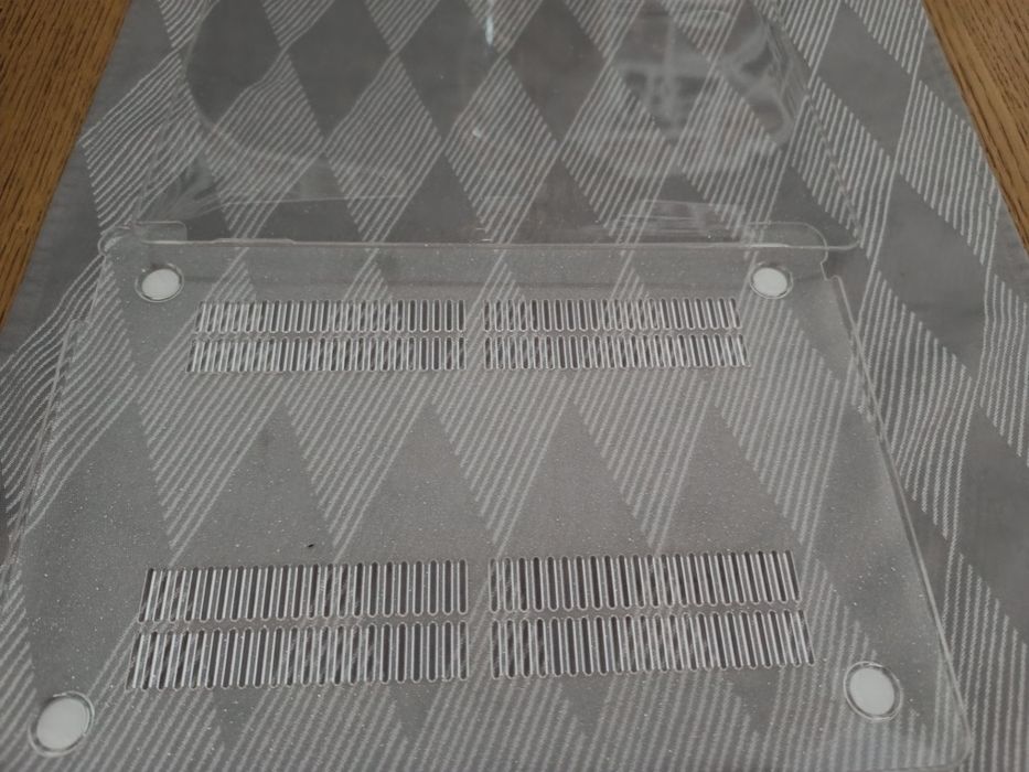 Capa para laptop acrílica transparente brilhante