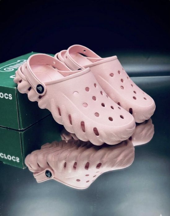 Crocs Echo Clog женские розовые кроксы Крокс