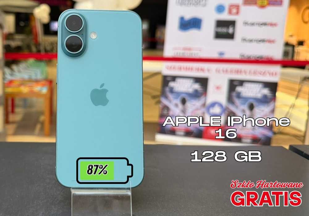 Apple iPhone 16 | 128 GB | Kondycja baterii 87 % | szkło GRATIS !