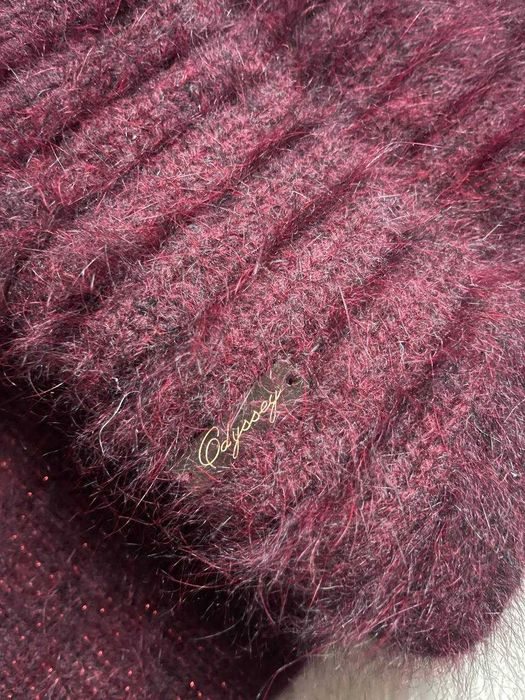 Шапка і шарф снуд жіноча зимова ангора з вовною Odyssey