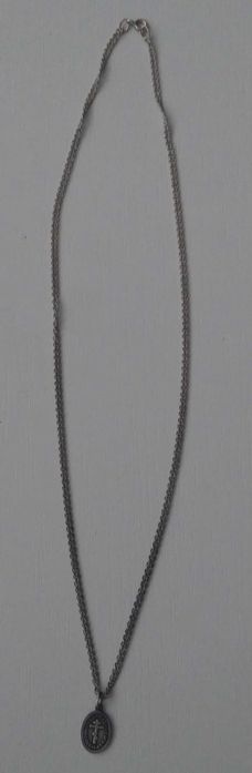 Серебряные цепочка с ладанкой Мученица Валентина вес 9,3гр.проба 925