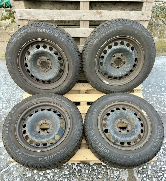 koła Opel vectra C 15 cali 5x110 zimowe Barum 195/65/15 bieżnik 7,6 mm