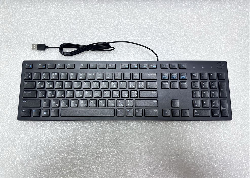 Клавіатура Dell Multimedia KB-216 (UKR/ENG/RUS) USB slim NEW