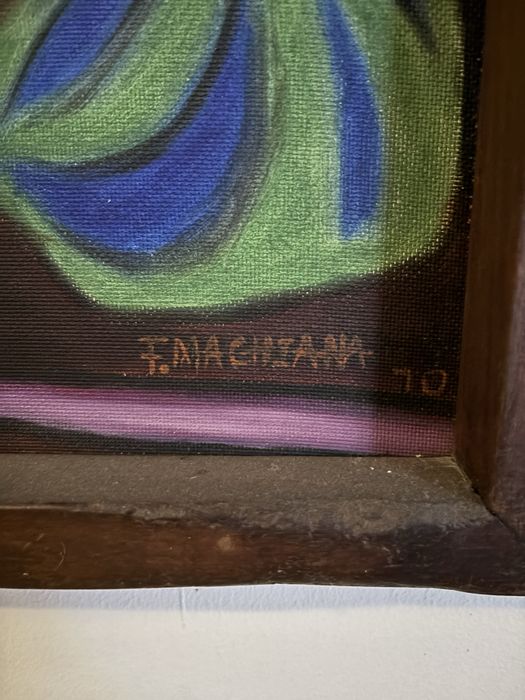 Fernando Machiana 1970 | Grande Pintura Arte Moçambicana | 87x63 cm