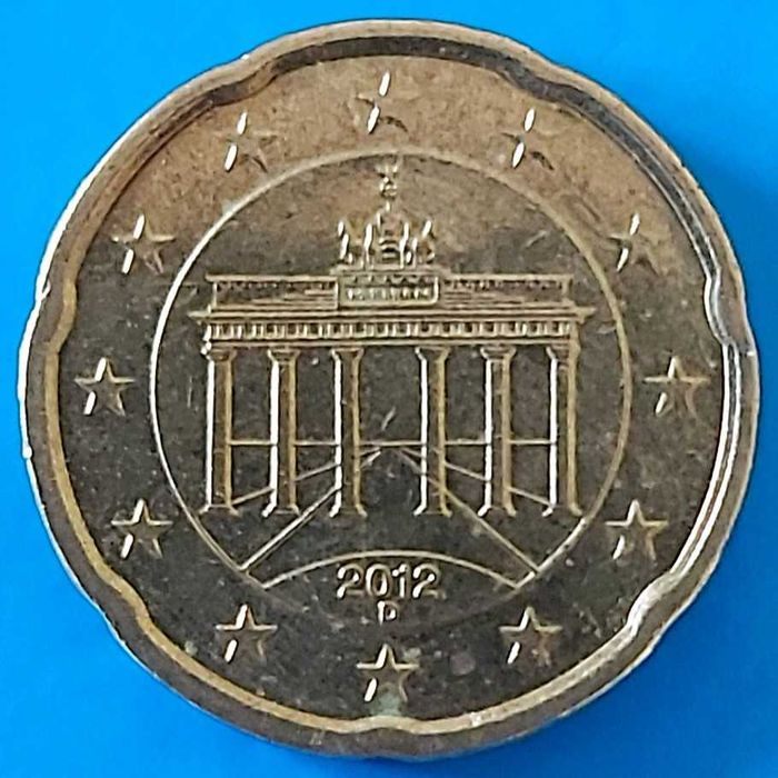 20-Cent Coin from 2012, Letter D, Germany
