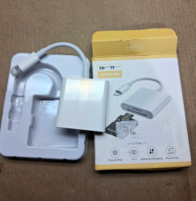 Leitor cartões SD e TF - Iphone + Ipad