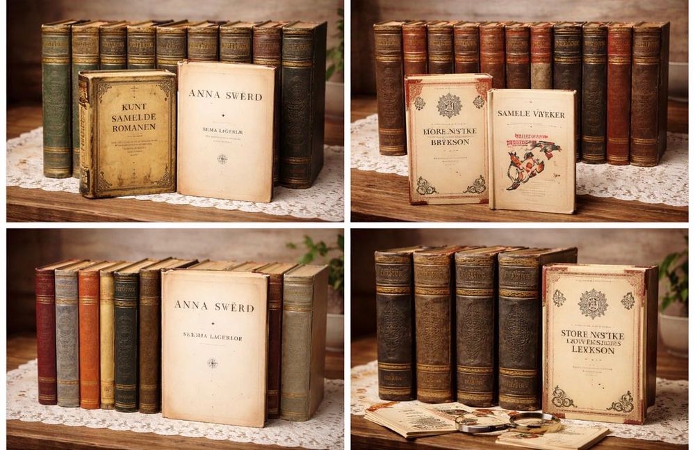 Coleção de livros antigos– 1890