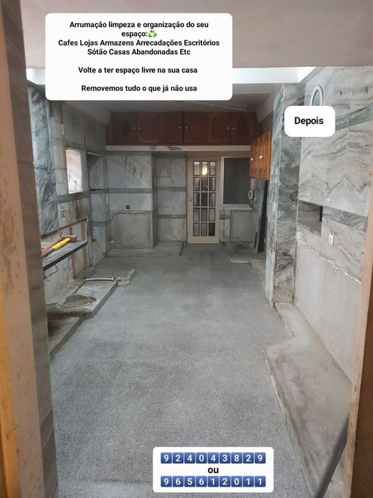 Demolição-Recolha de Entulho Madeira Pladur serviços de Mudança Etc