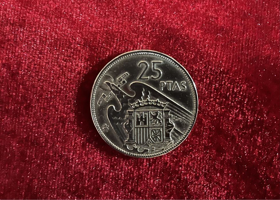 Moeda Espanhola de 25 Pesetas