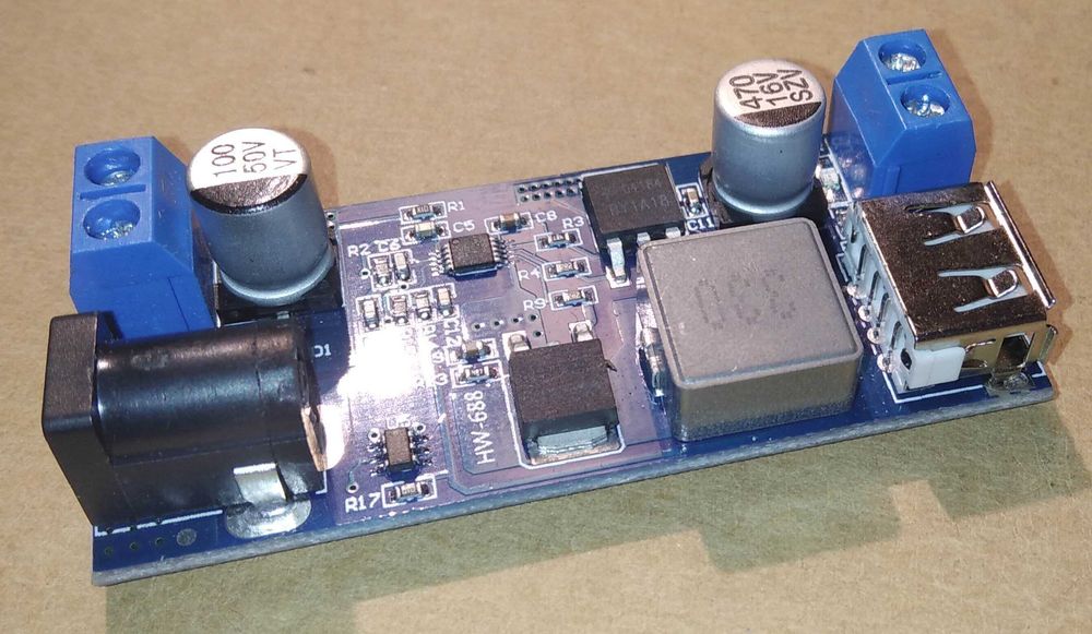 Універсальний перетворювач напруги  DC-DC 24V/12V To 5V, USB зарядка