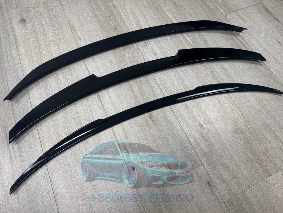 Спойлер BMW G20 3  series 2018 - 2024 M3 / M4 / MP / Черный глянец