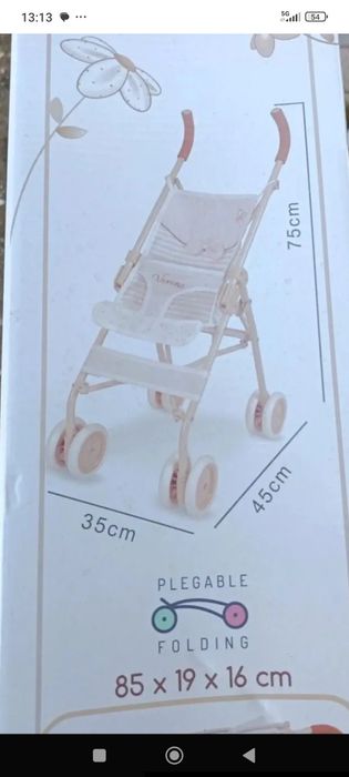 Carrinho de boneca novo