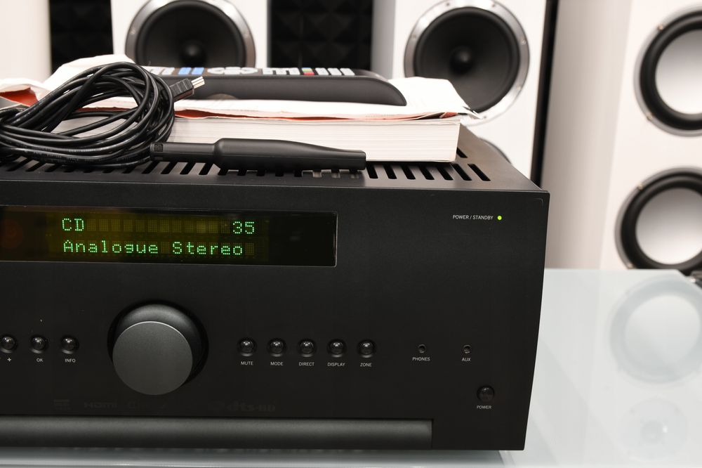 Zadbany wzmacniacz Amplituner stereo Arcam SR250 z DAC zestaw