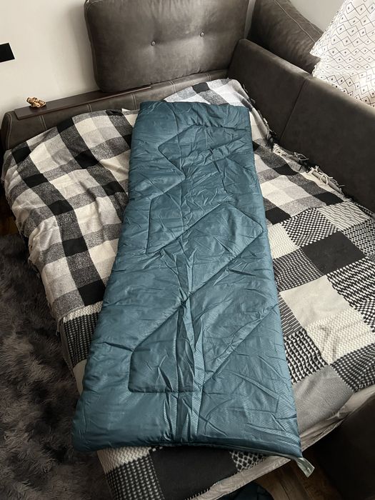 Спальний мішок Decathlon для кемпингу Quechua Arpenaz Turquoise 10"