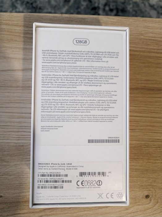 iPhone 6s Gold 128 gb