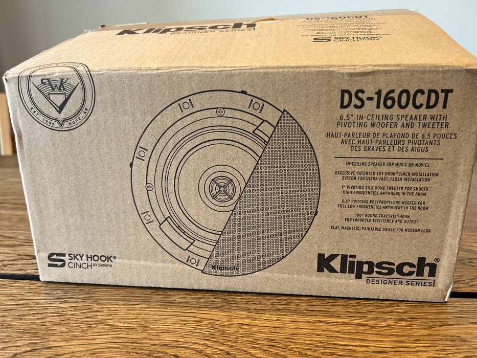 Klipsch coluna DS-160CDT SKY HOOK