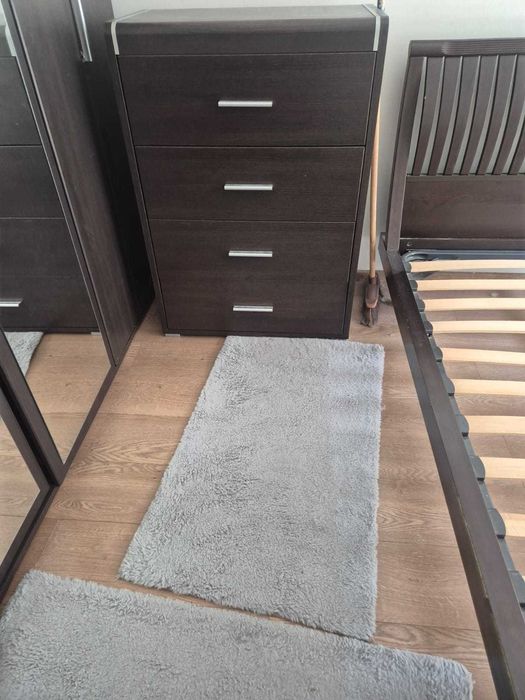 Łóżko drewniane 160 cm ze stelażem
