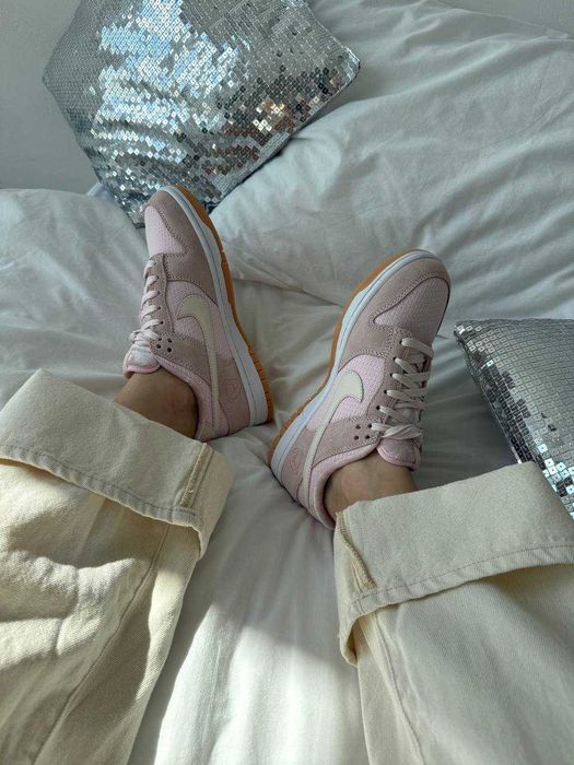 Женские кроссовки Nike Dunk Low Teddy Bear Pink 36-41 Хит! Наложка!