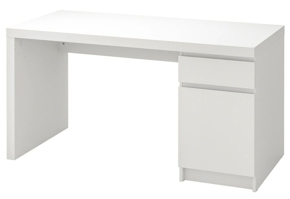 Secretária Malm - branca 140 cm