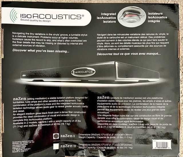 Base para gira-discos da IsoAcoustic zaZen 1