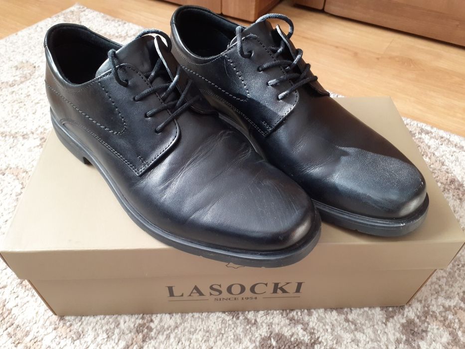 Lasocki półbuty skóra r 40 czarne