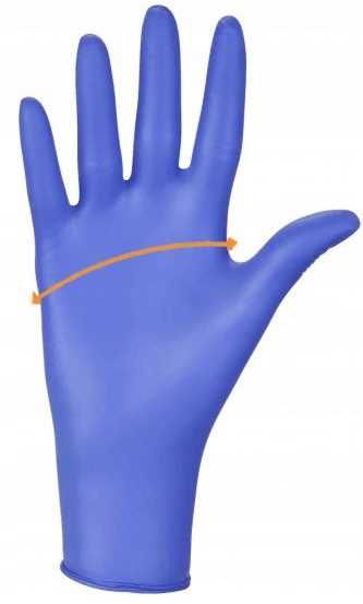 Rękawice nitrylowe 100 szt. nitrylex basic dark blue 7-s - 10 kpl.