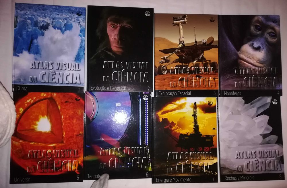 16 livros, atlas visual da ciência