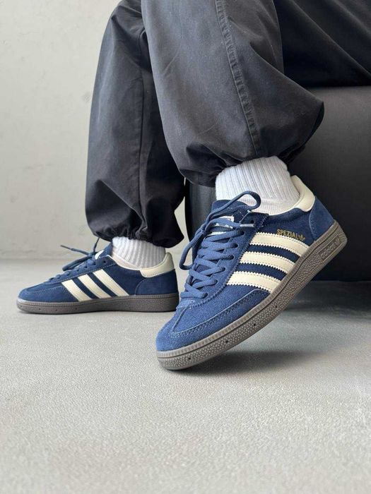 Мужские кроссовки Adidas Handball Spezial Indigo. Размеры 40-45
