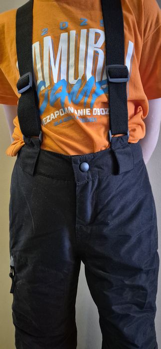 Spodnie zimowe narciarskie czarne CRIVIT (LIDL) 122/128