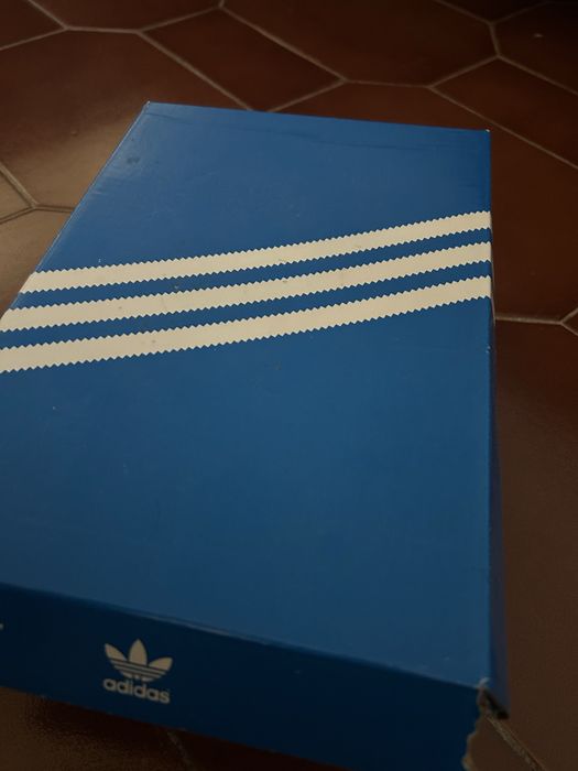 Adidas Samba OG Branco/Azul Bébe – Com Caixa