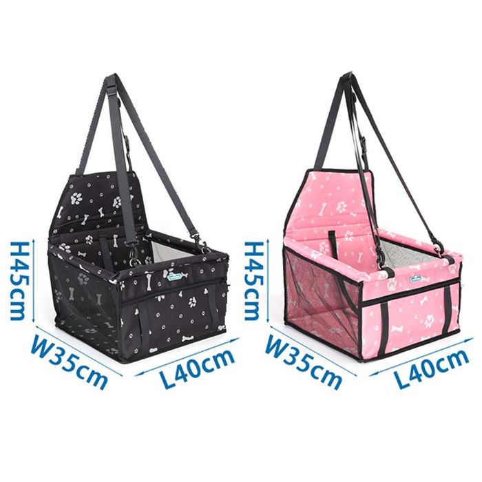 NOVO Cesto de Transporte Preto, Azul, cinza e Rosa para Cães e Gato