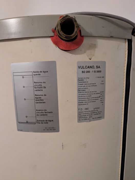 Cilindro depósito Vulcano 200L SO 200-1