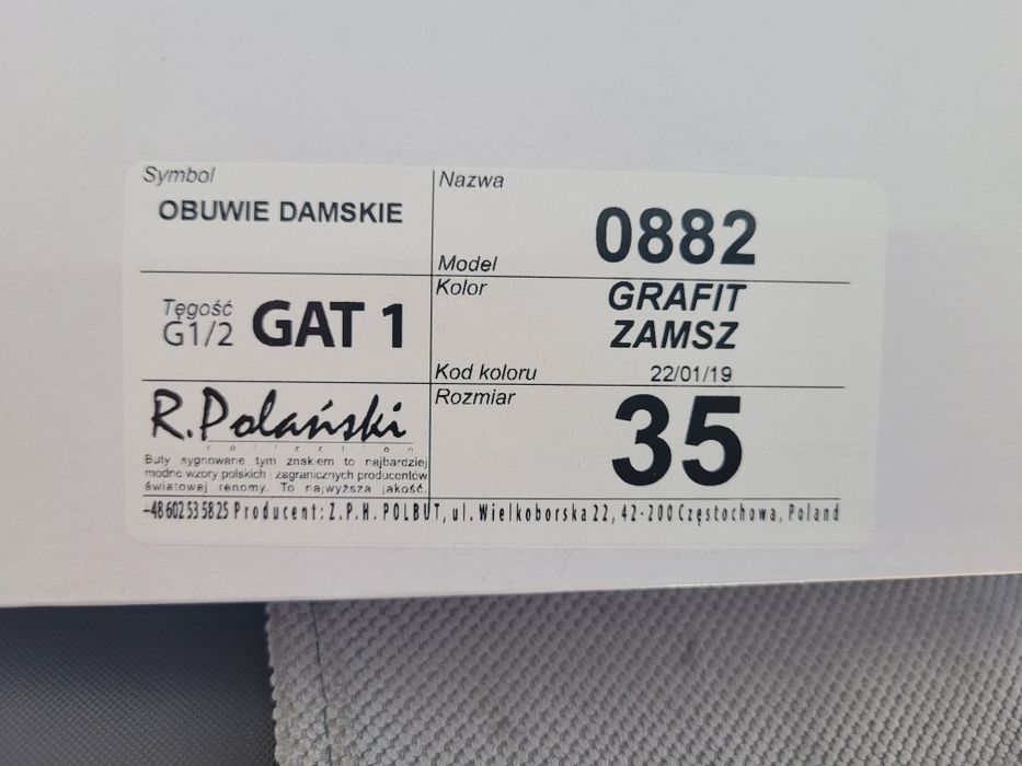 Botki damskie wiosenne 35